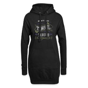 Beard Gang Geek Mignon Drôle Dictons Dino - Sweat-shirt à capuche long Femme - noir - Devant