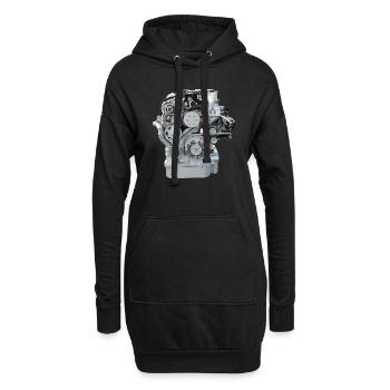 Mécanicien de tournevis moteur Client - Sweat-shirt à capuche long Femme - noir - Devant