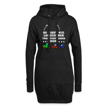 Legendärer Traktorfahrer Traktor Trecker - Hoodie-Kleid - Schwarz - Vorne