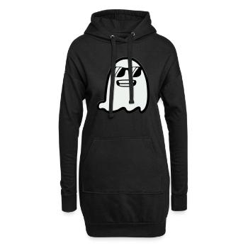 Fantôme avec des lunettes de soleil - Sweat-shirt à capuche long Femme - noir - Devant