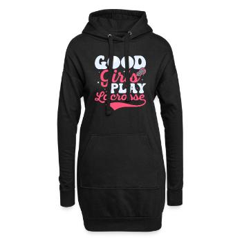 Good Girls Play Lacrosse Player Lifestyle - Hoodie-Kleid - Schwarz - Vorne