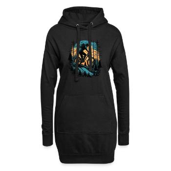 Celui qui freine perd - Mountainbike Bike VTT Biker - Sweat-shirt à capuche long Femme - noir - Devant