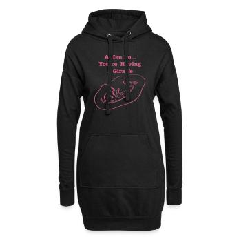 HavingAGiraffeHenDo - Hoodie Dress - black - Front