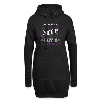 geek geschenk bday lieben coffeeshop geschenkidee - Hoodie-Kleid - Schwarz - Vorne