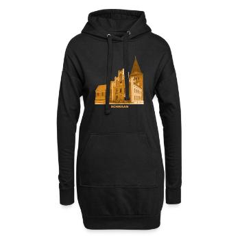 Schwaan Rathaus Kirche Mecklenburg Vorpommern - Hoodie-Kleid - Schwarz - Vorne