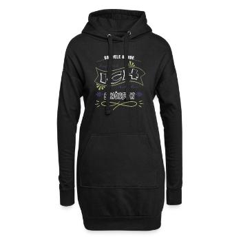 Bach Chien Race De Chien Humour Chien Drôle Dire - Sweat-shirt à capuche long Femme - noir - Devant