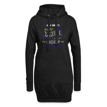funny bowling gift idea christiangolf - Hoodie-Kleid - Schwarz - Vorne