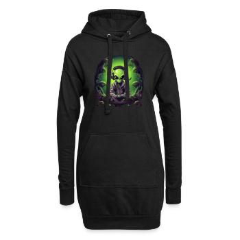 Cadeau extraterrestre Gamer Gamer, Créature extraterrestre - Sweat-shirt à capuche long Femme - noir - Devant