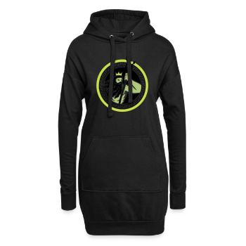 Poséidon Triton - Sweat-shirt à capuche long Femme - noir - Devant