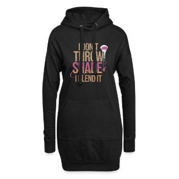 Beauty-Look für starke Frauen mit Stil - Hoodie-Kleid - Schwarz - Vorne