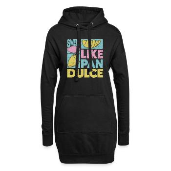 Süßes Design für Pan Dulce - Hoodie-Kleid - Schwarz - Vorne