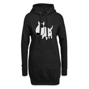 bully_illu_backside_3c - Hoodie-Kleid - Schwarz - Vorne