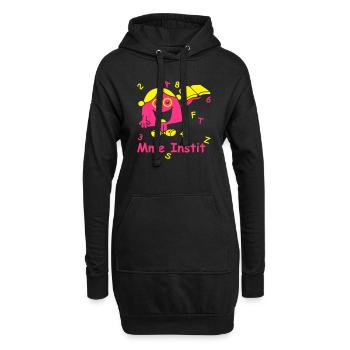 Madame institutrice - Sweat-shirt à capuche long Femme - noir - Devant
