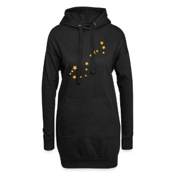 Skorpion Sternbild - Hoodie-Kleid - Schwarz - Vorne