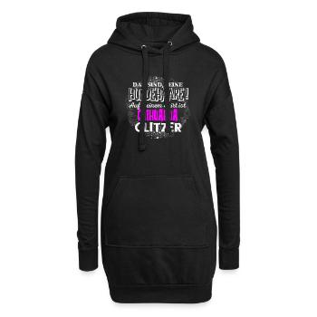 CHIHUAHUA - Glitzer - Hoodie-Kleid - Schwarz - Vorne