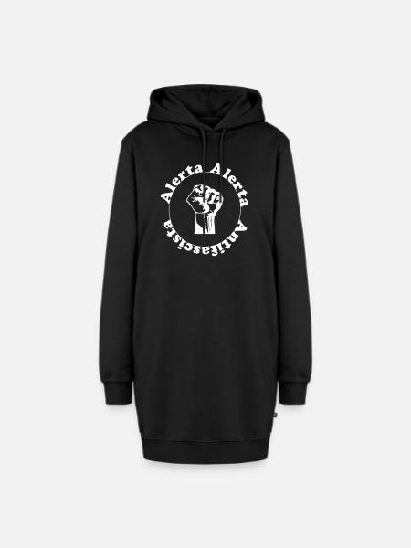 Alerta Alerta - Hoodie-Kleid - Schwarz