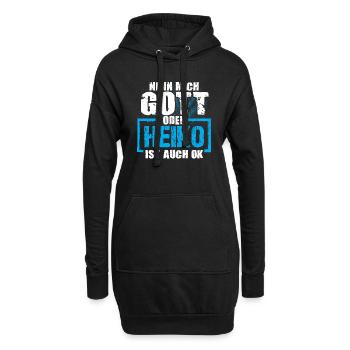 HEIKO - ok - Hoodie-Kleid - Schwarz - Vorne