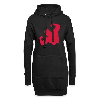 bodybuilding12 Figur Bodybuilding in. - Hoodie-Kleid - Schwarz - Vorne