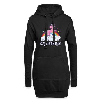 erzieherin - Hoodie-Kleid - Schwarz - Vorne