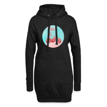 Adventure - Hoodie-Kleid - Schwarz - Vorne