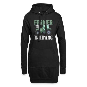 Farmer in Training Animal Farming Farm Cattle - Hoodie-Kleid - Schwarz - Vorne