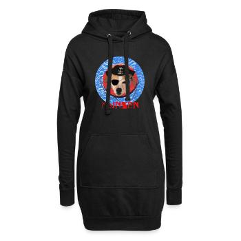 MOINSEN - Sweat-shirt à capuche long Femme - noir - Devant