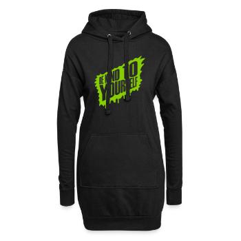 be kind to yourself - Hoodie-Kleid - Schwarz - Vorne