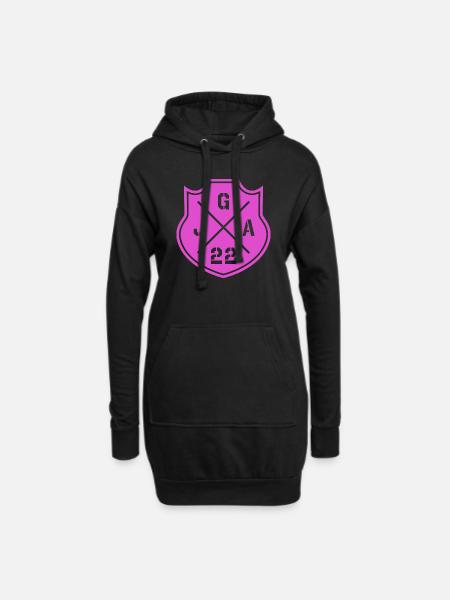 JGA 22 Junggesellenabschied Team Braut - Hoodie-Kleid - Schwarz