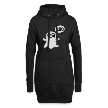 Petit fantôme doux - Sweat-shirt à capuche long Femme - noir - Devant