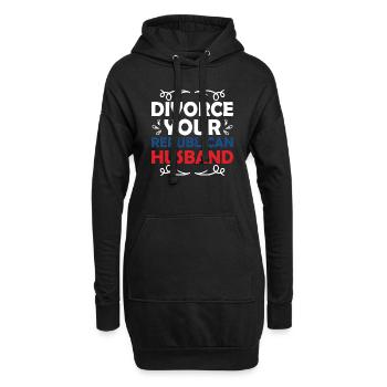 Divorce Your Republican Husband Divorcee Ex-Wife W - Hoodie-Kleid - Schwarz - Vorne