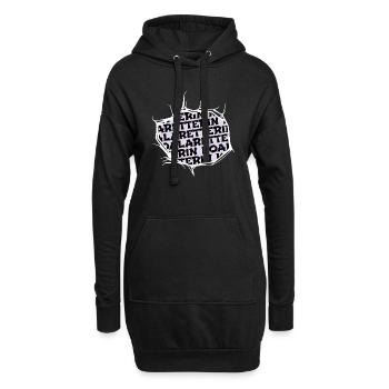 tierliebhaber aquarell down under buschland - Hoodie-Kleid - Schwarz - Vorne