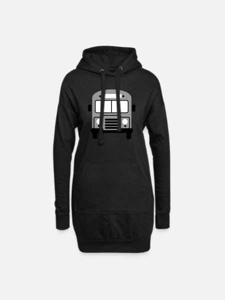 Bus - Hoodie-Kleid - Schwarz