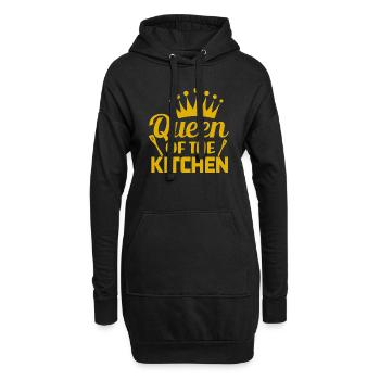 Queen Of The Kitchen. Kitchen Quote, Baking Quote. - Hoodie Dress - black - Front