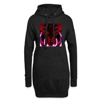 Digitalmonster - Hoodie-Kleid - Schwarz - Vorne