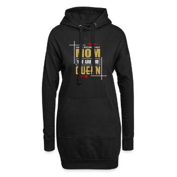 Happy Mothers Day - Hoodie-Kleid - Schwarz - Vorne