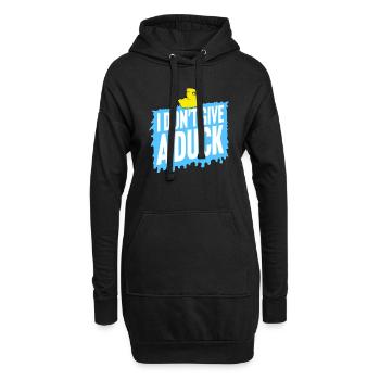 Lustig Ich gebe keine Ente Gummienten Sarkasmus - Hoodie-Kleid - Schwarz - Vorne