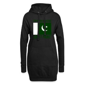 Pakistan : Ne paniquez pas - Sweat-shirt à capuche long Femme - noir - Devant