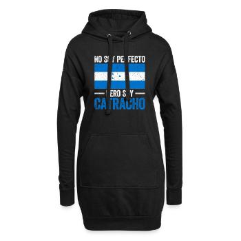 Fier du Honduras – Catracho Design - Sweat-shirt à capuche long Femme - noir - Devant