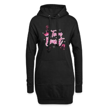 Bachelorette Sparkle - Hoodie-Kleid - Schwarz - Vorne