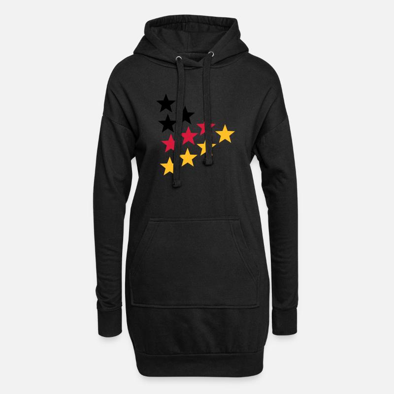 Germany - Hoodie-Kleid - Schwarz