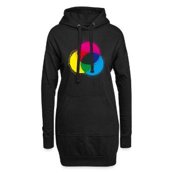 cmyk_05 - Hoodie-Kleid - Schwarz - Vorne