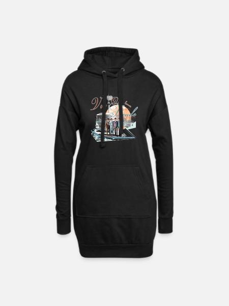 ikarus bus ddr ossi ost - Hoodie-Kleid - Schwarz