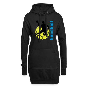 handball - Hoodie-Kleid - Schwarz - Vorne
