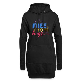 Kostenlose Mama-Umarmungen - Hoodie-Kleid - Schwarz - Vorne