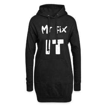 Mr Fix It - Handyman - Hoodie-Kleid - Schwarz - Vorne