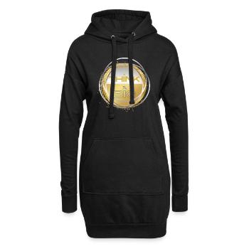 THINK BIG gold silver colour - Hoodie-Kleid - Schwarz - Vorne