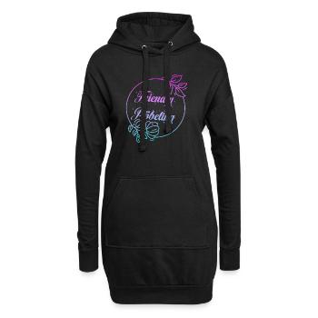 Friendly Pöbeling - Hoodie-Kleid - Schwarz - Vorne