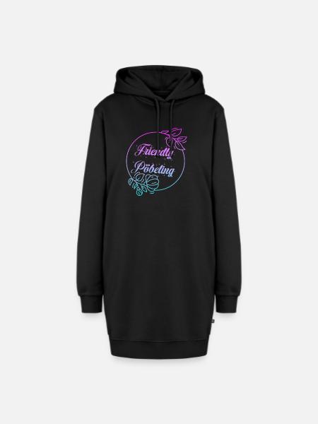 Friendly Pöbeling - Hoodie-Kleid - Schwarz
