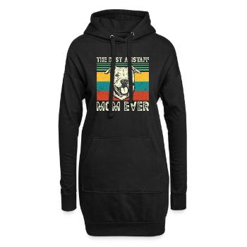 American Staffordshire Bull Terrier Staffy Dog - Sweat-shirt à capuche long Femme - noir - Devant