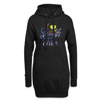 Schweden Schweden Viking Norden Skandinavien fika - Hoodie-Kleid - Schwarz - Vorne